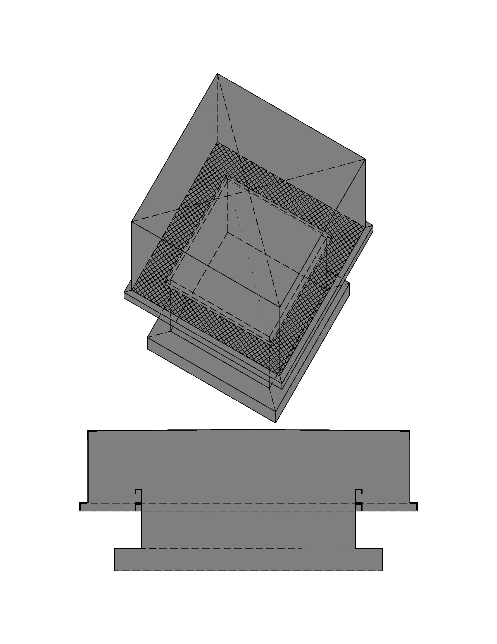 Intake/Exhaust Vent Hood Complete Curbs