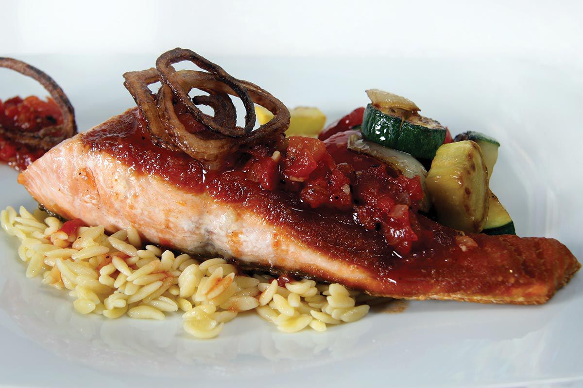 Salmon-with-Tomato-Gastrique