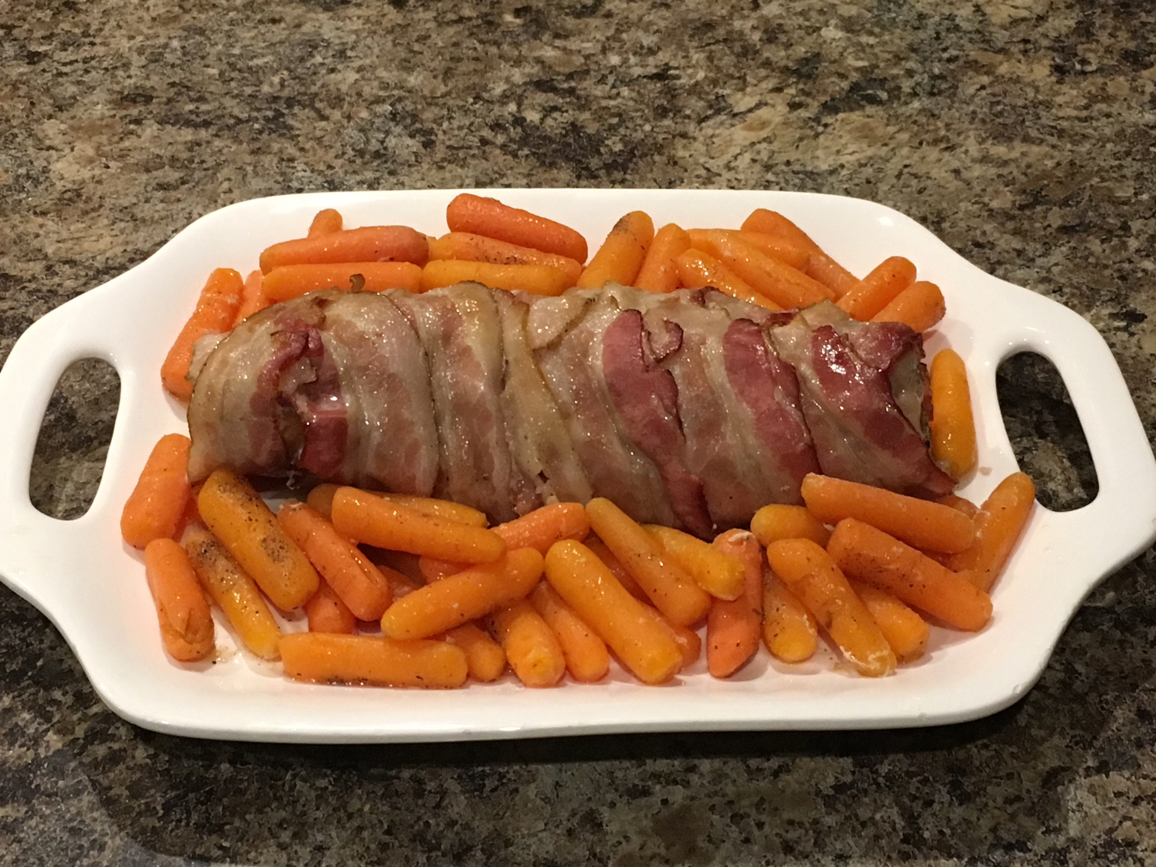 Braided Maple Bacon Pork Tenderloin with Carrots - Kentucky Living