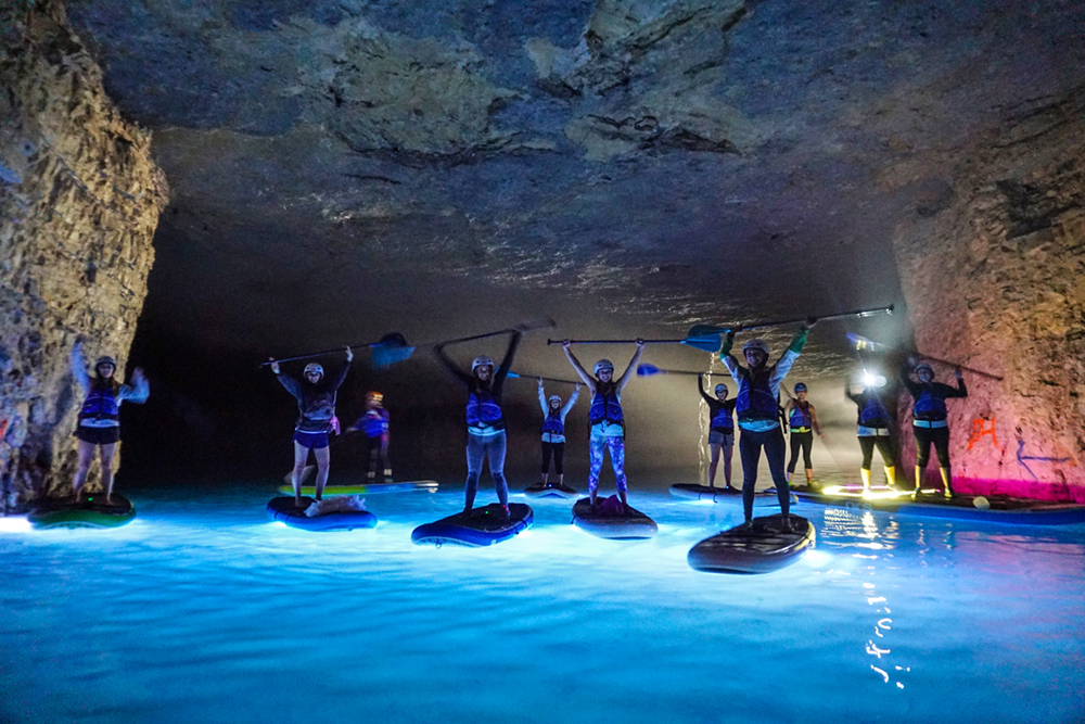 sup-urb underground cavern glow - kentucky living