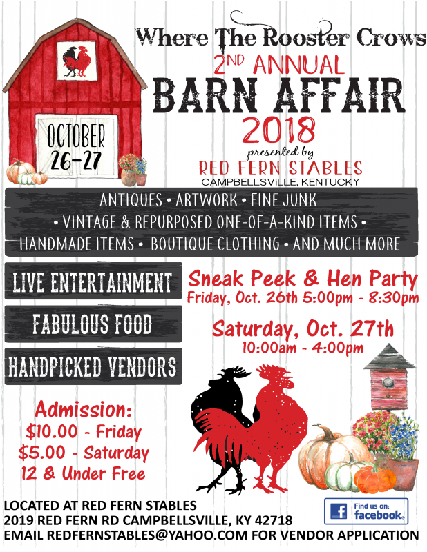 Where the Rooster Crows Barn Affair