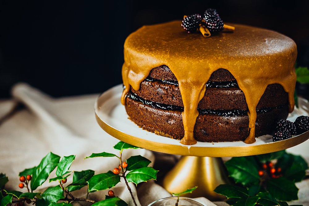 Ricotta Cake with Fig Jam and Honey Whipped Cream - bethcakes