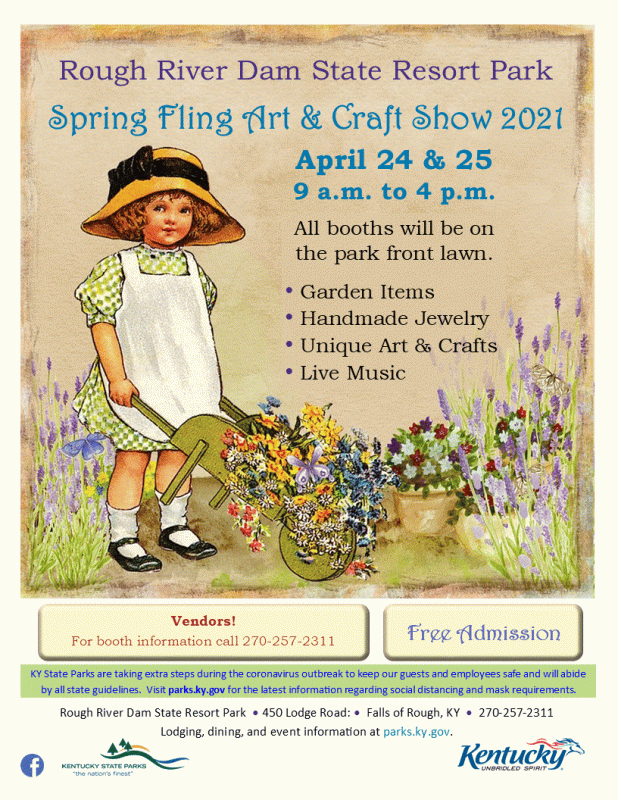 Rough River Dam State Park presents SPRING FLING 2021 Art & Craft Show