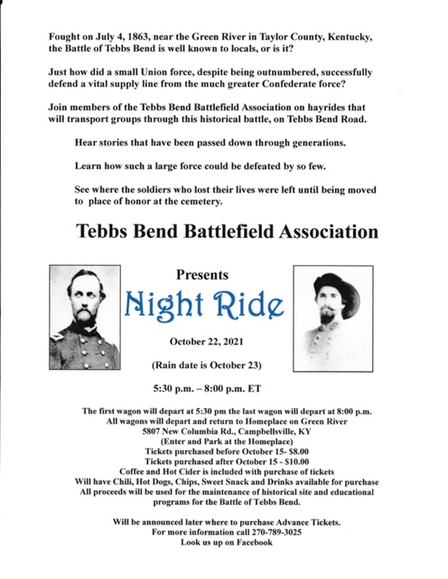 Tebbs Bend Battlefield Night Ride