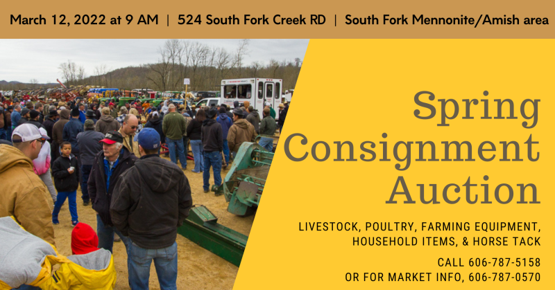 Amish Spring Consignment Auction