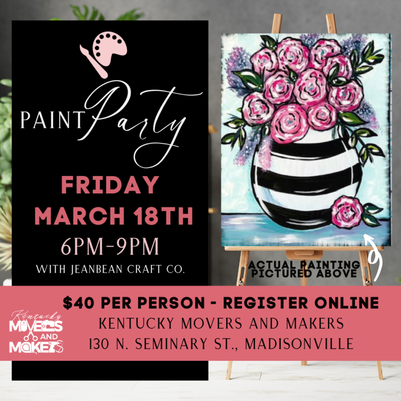 Spring Bouquet Paint Party