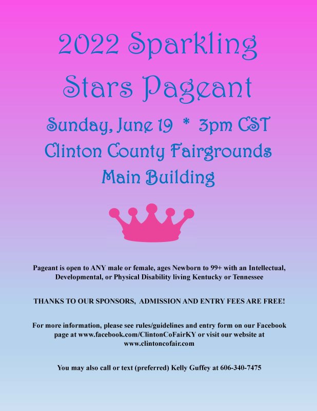 Clinton County Sparkling Stars Pageant