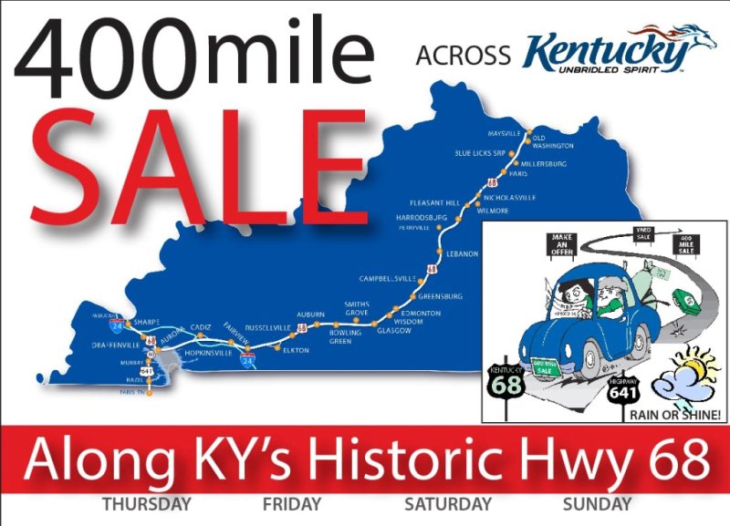 400 Mile Sale HWY 68