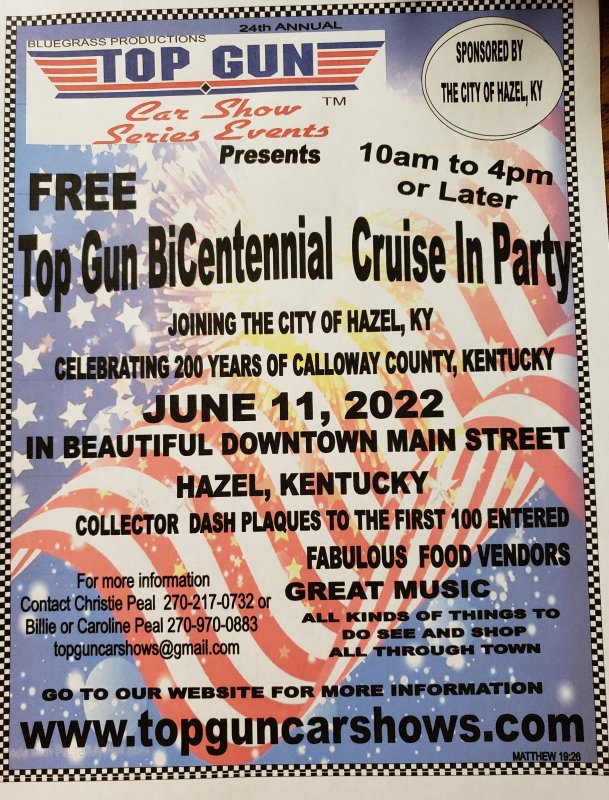 Top Gun BiCentennial Cruise In Party