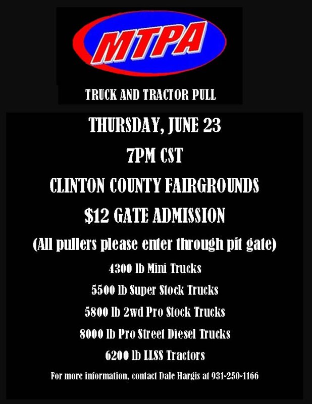 Clinton County Fair MTPA Truck and Tractor Pull