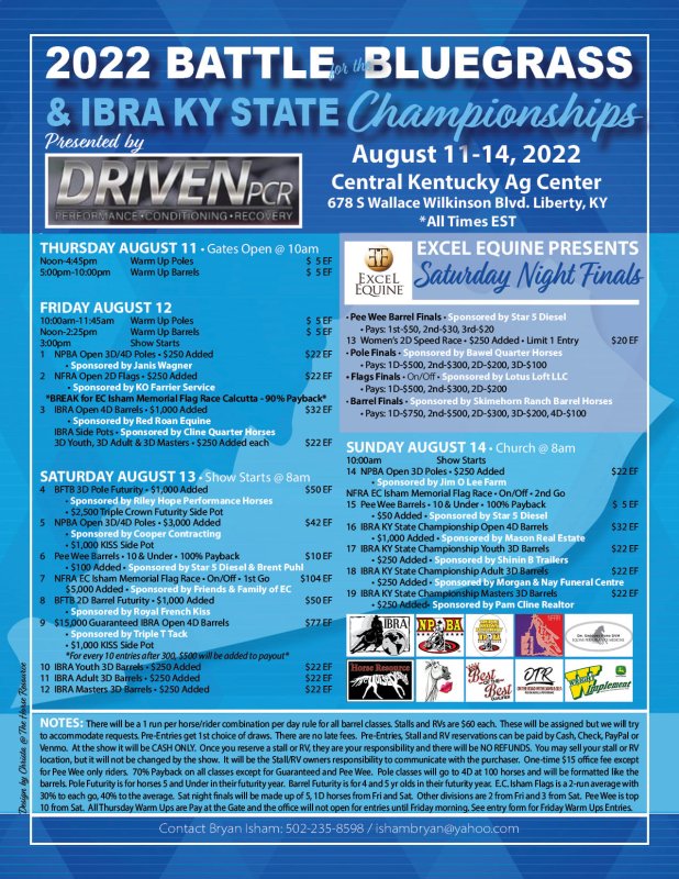 2022 Battle for the Bluegrass and IBRA KY State Championships presented by DrivenPCR