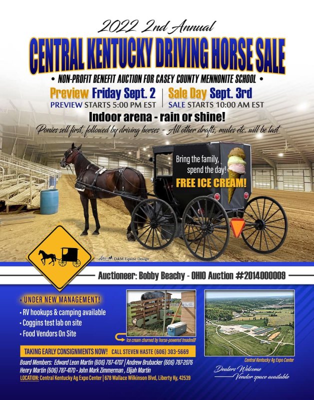 2nd Annual Central Kentucky Driving Horse Sale