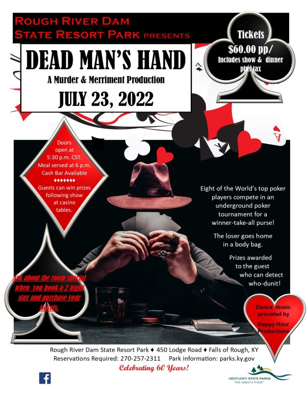 DEAD MAN’S HAND, a murder mystery with the Murder & Merriment Troupe