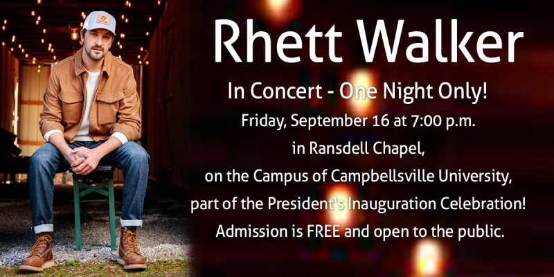 Rhett Walker live at Campbellsville Univeristy