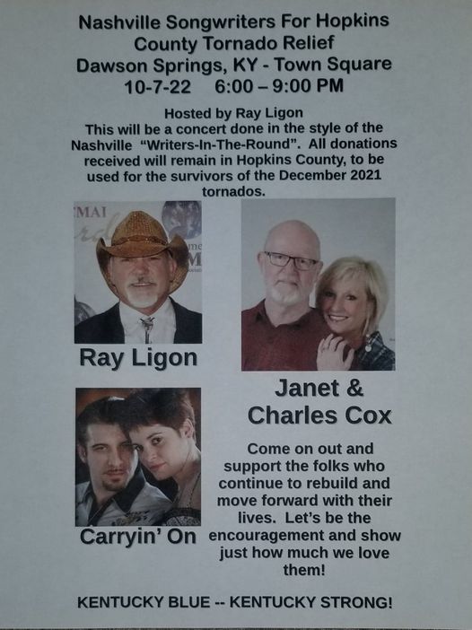 Nashville Songwriters for Hopkins County Tornado Relief