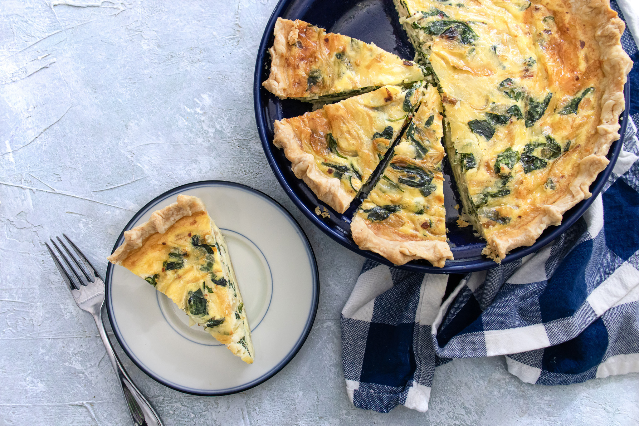 Caramelized Onion and Spinach Quiche - Kentucky Living