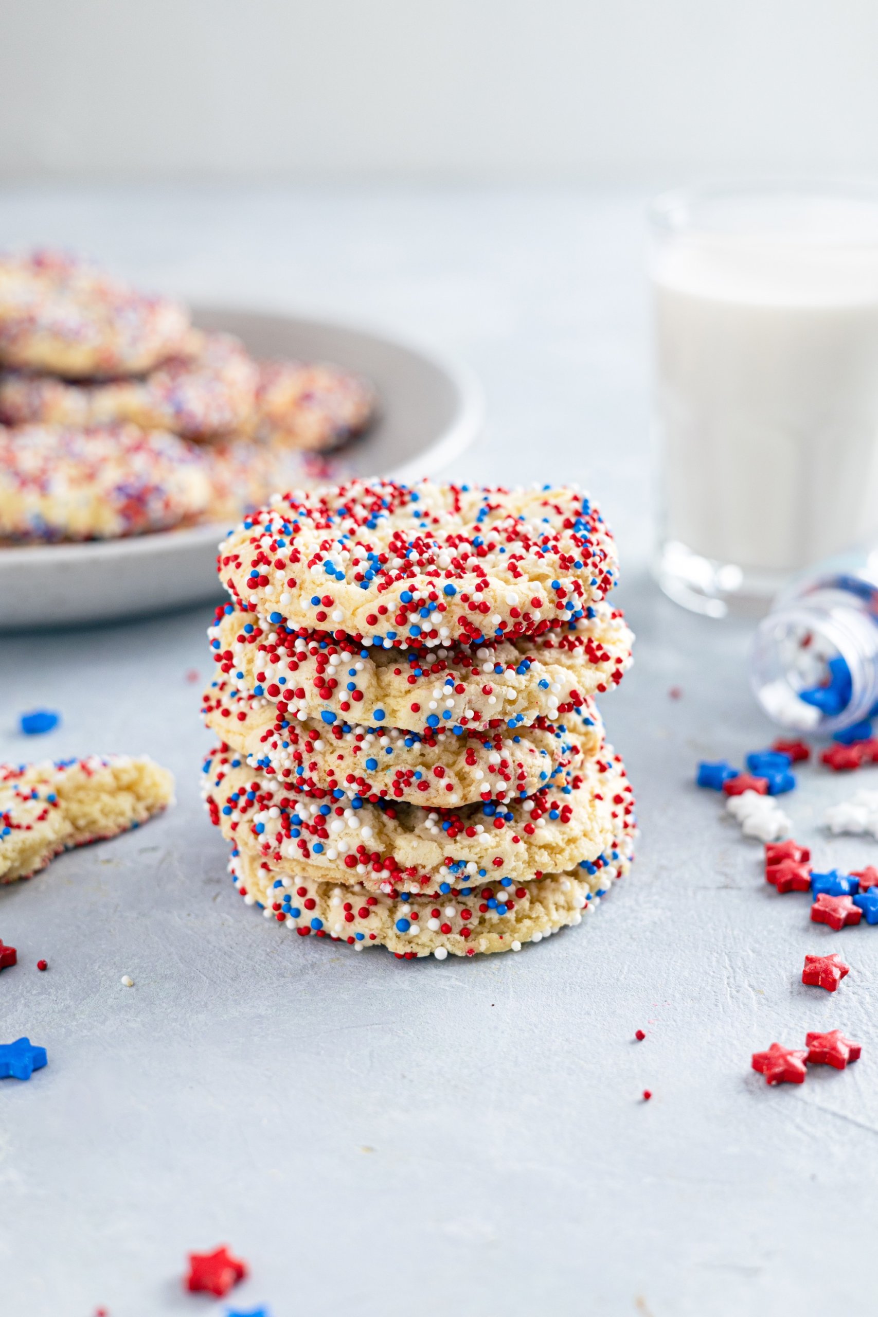 Red, White and Blue Cake Mix Cookies - Kentucky Living